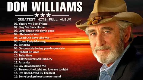 don williams youtube songs|More.